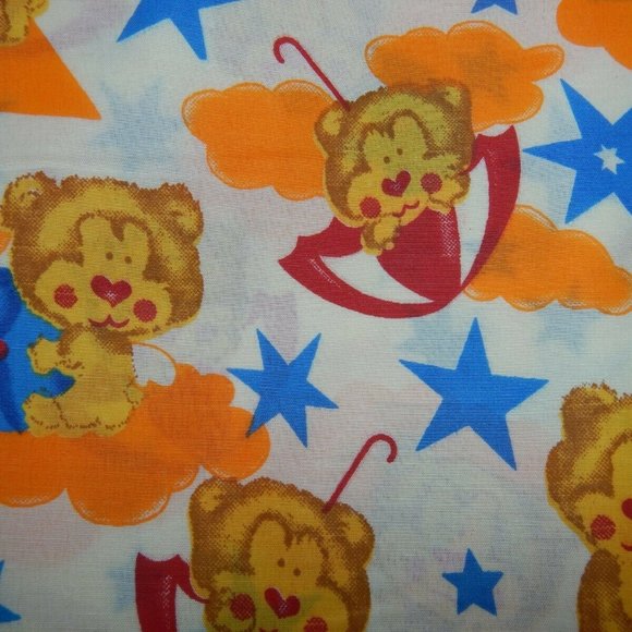 New Vintage Teddy Bear Cotton Fabric by the Yard 1 Yd - 36" X 44" Pre-Cut Sewing - Picture 1 of 1